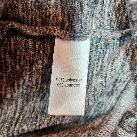 Maurices XL Leopard Print Cowl Neck Pullover Sweater Gray animal print soft warm - Picture 10 of 11